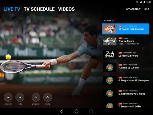 Eurosport Player android App screenshot 11